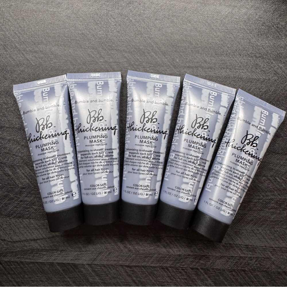 Lot of 5 Bumble and Bumble Thickening Plumping Mask Color-Safe 30ml Each